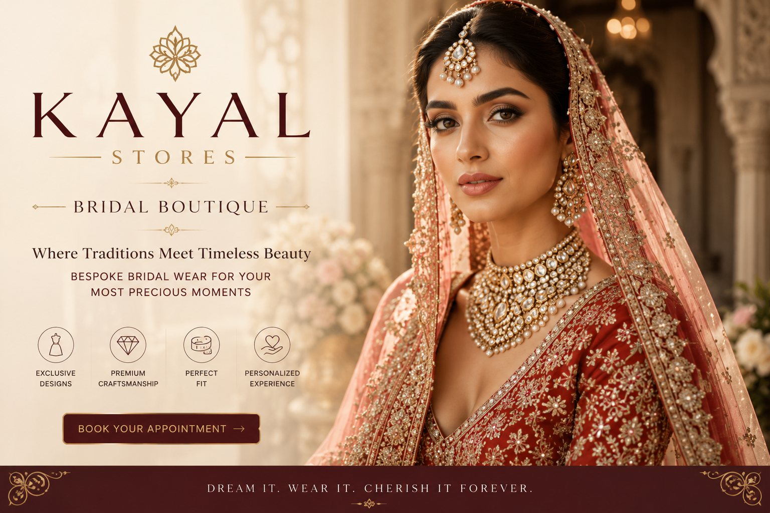 Bridal Boutique - bespoke bridal lehengas for your special day