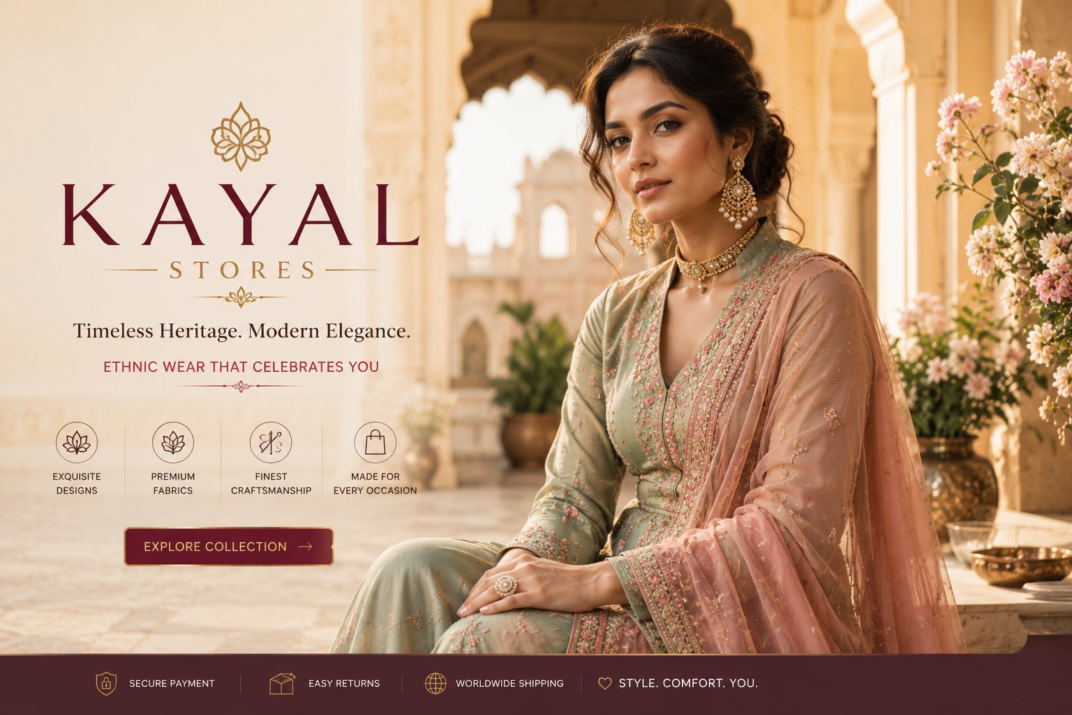 Timeless heritage, modern elegance - premium ethnic wear collection