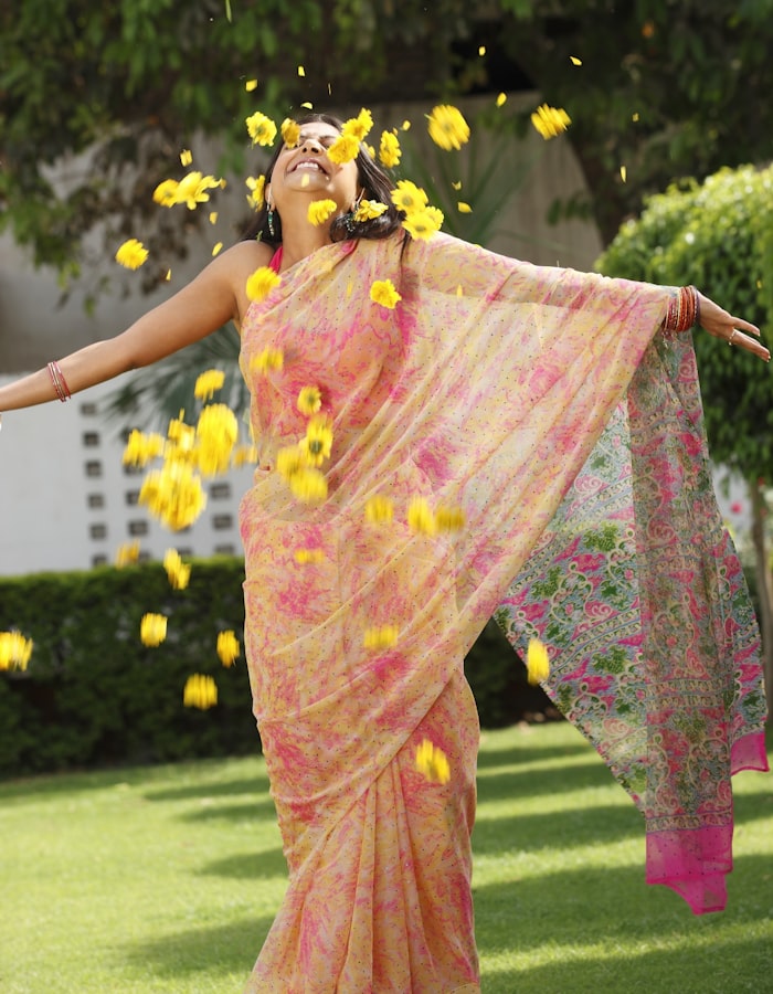 Floral Print Daily Saree