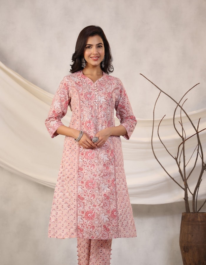 Cotton Block Print Kurti