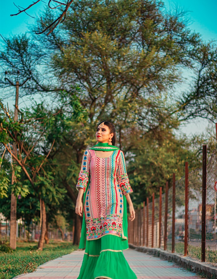 Anarkali Churidar Set